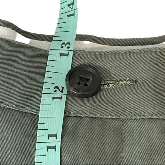LAND’S END - SIZE 40 - KHAKI GREEN - TRADITIONAL FIT  - FRONT PLEATS - B9 - Picture 7 of 10